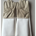 Guantes de cuero ignífugo de gran tamaño gris para soldar